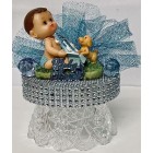 Baby Shower Baby Boy With Baby Bottle Cake Topper Centerpiece Decoration 4" W